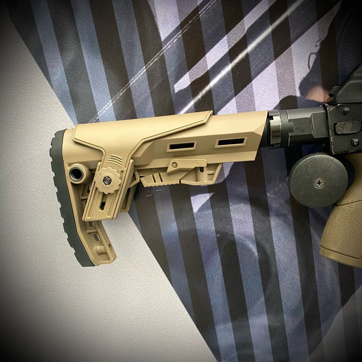 Телескопический приклад с подщечником Atom CP Com-Spec K.Arma