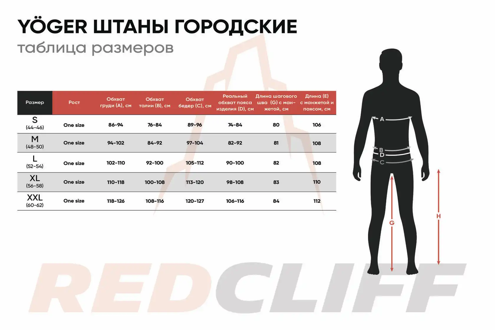 Брюки-джогеры Yöger RED CLIFF