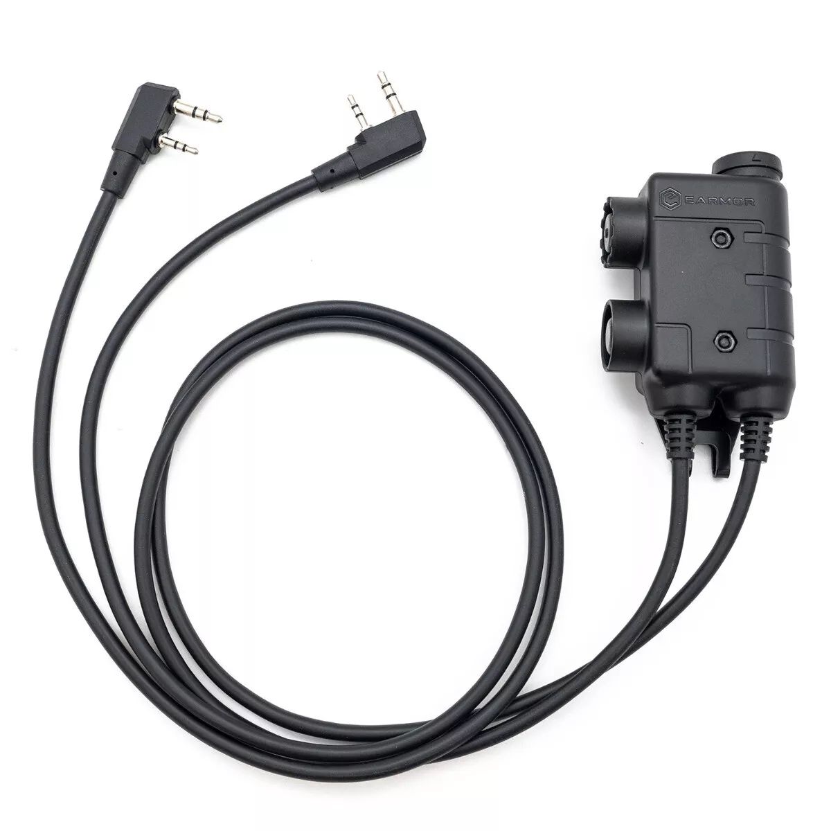 Кнопка M56 DUALCOMM PTT, Kenwood / Baofeng 2-pin Connector Earmor