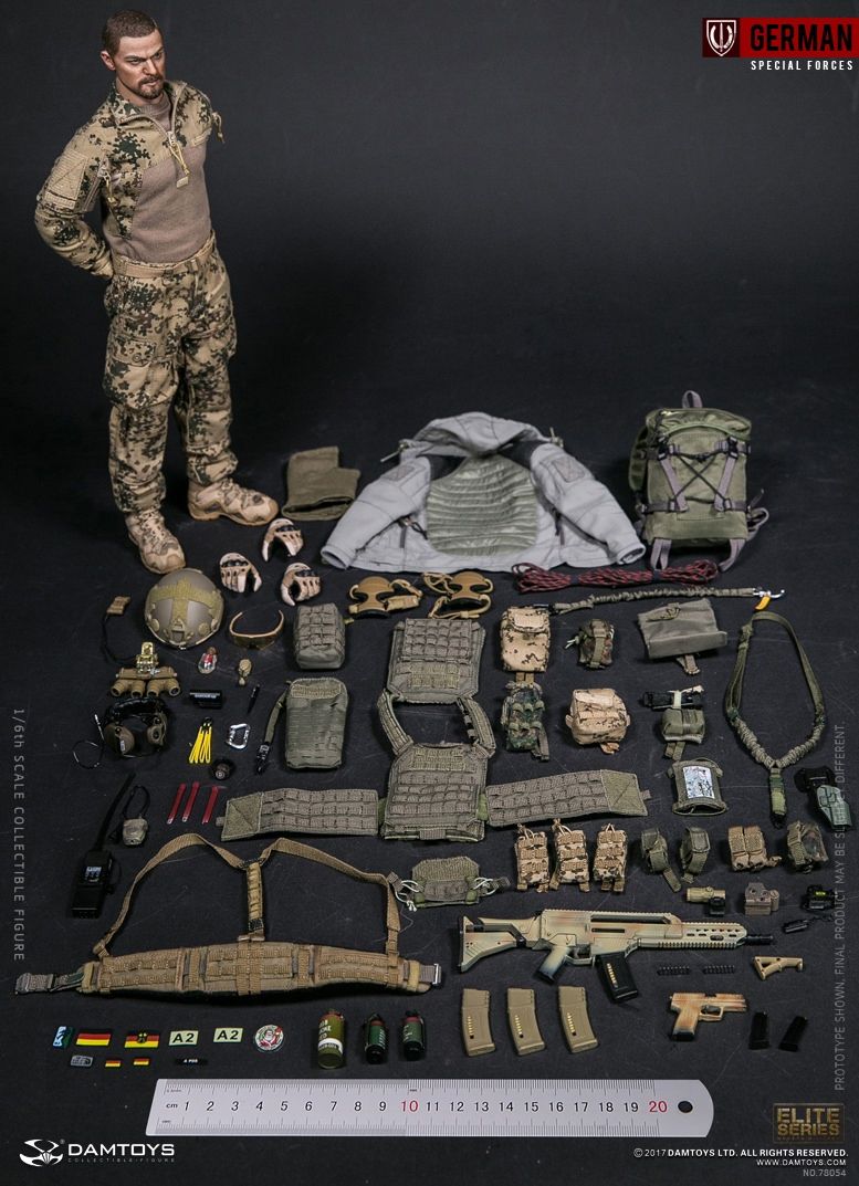 Коллекционная фигурка - 1/6 78054 - KSK (KOMMANDO SPEZIALKRÄFTE) - LEADER Action Figure DAMTOYS