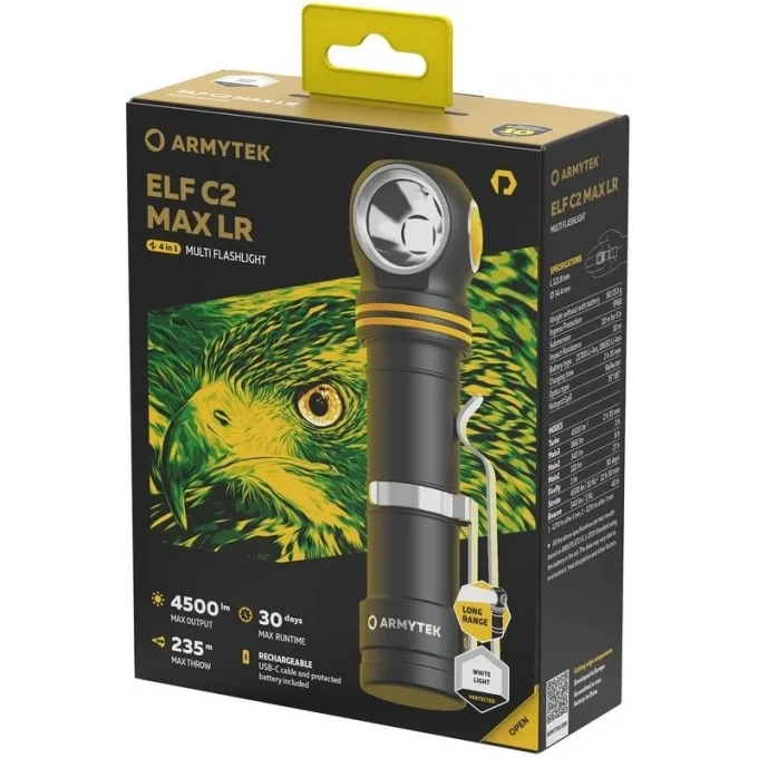 Фонарь налобный Elf C2 Max LR USB-C Armytek