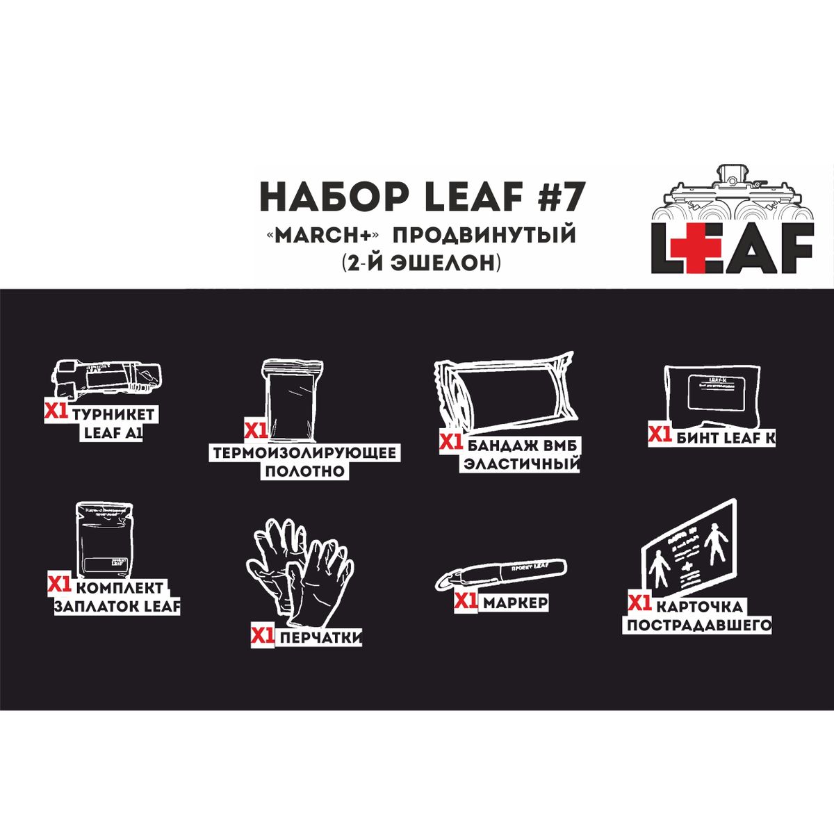 Набор #7 "MARCH+" продвинутый (2-й эшелон) LEAF