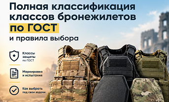 Полная классификация классов бронежилетов по ГОСТ и правила выбора
